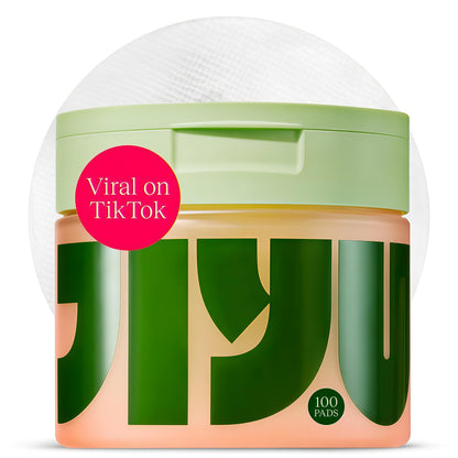JIYU Toner Pads - Korean Skincare for Dark Spots, Wrinkles & Dull Skin - Hydrating Facial Treatment with Snail Mucin, Niacinamide, Peptides & Centella - 100 Count