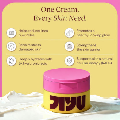 JIYU Korean Skincare Bundle – NAD+ Hydrating Face Moisturizer (50 ml) + Toning Toner Pads (100 Count) – Brightening & Hydrating Daily Skincare Routine for All Skin Types